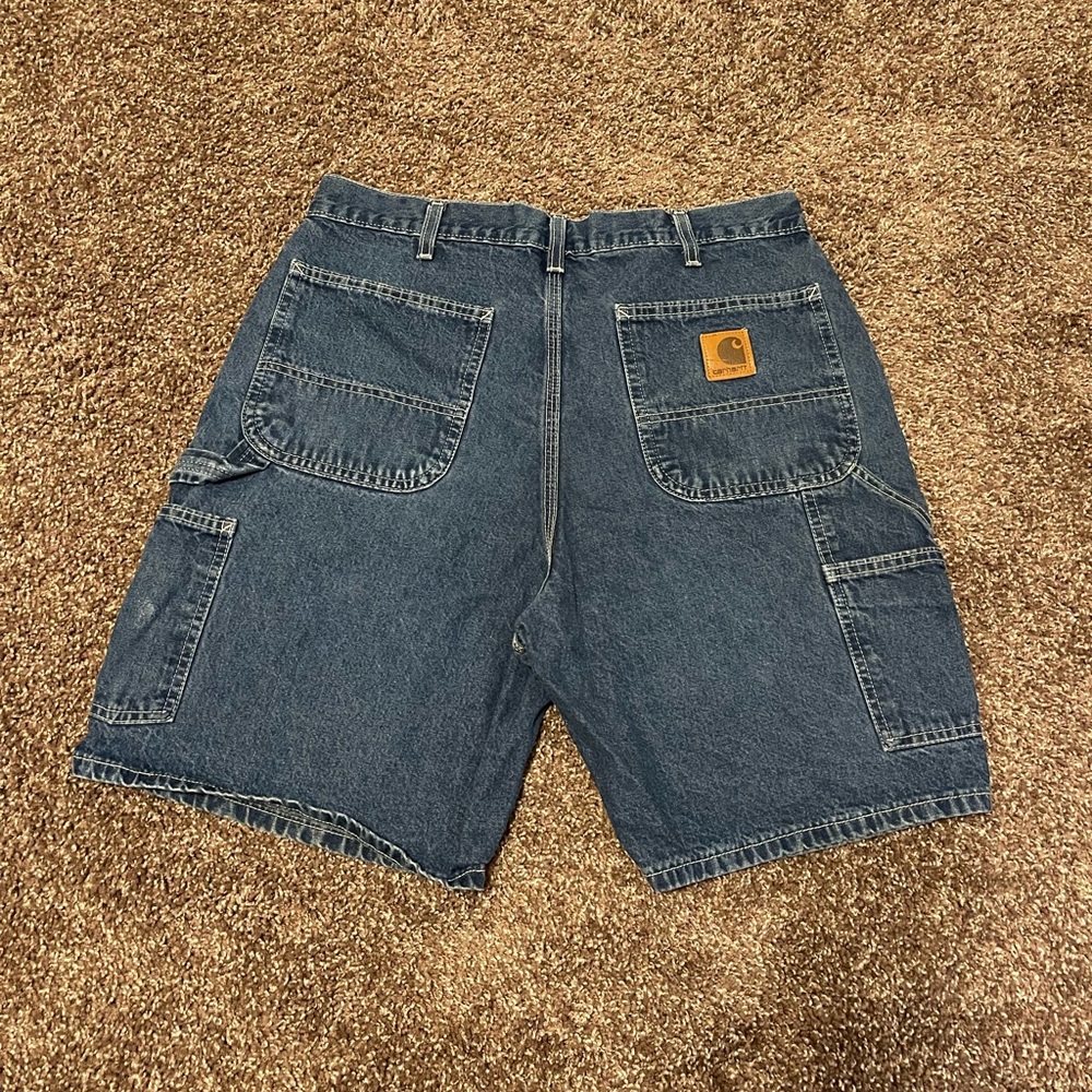 Carharrt cargo jean shorts mens size 34